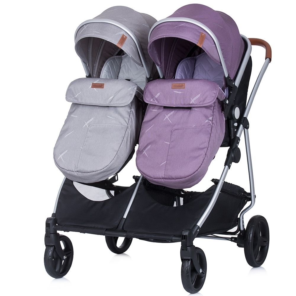 Carucior Gemeni Chipolino Duo Smart 2 in 1, Aluminiu - imagine 8