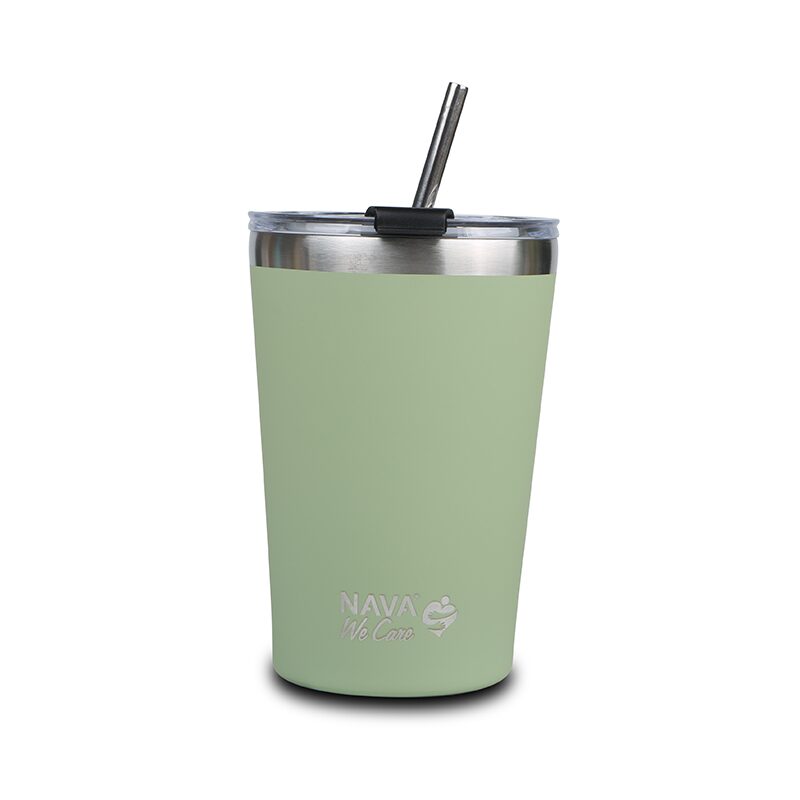 Cana Termo Nava 450ml cu Pai Verde | Stilată - imagine 6