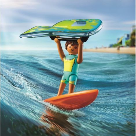 Playmobil Surfing cu Zmeu | Aventura la Plajă - imagine 4
