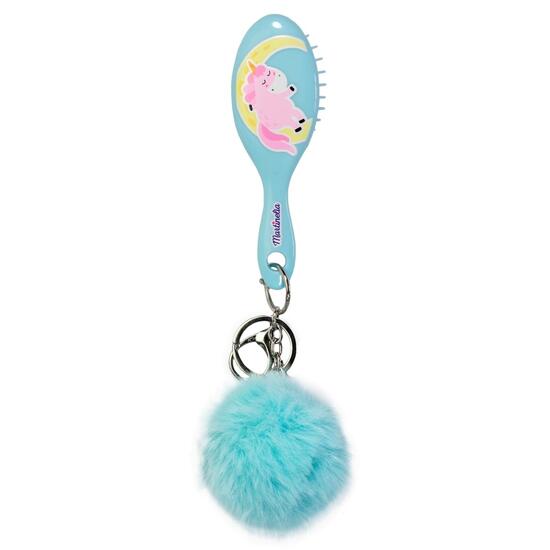 Perie Păr Martinelia Pompom Turquoise - imagine 2