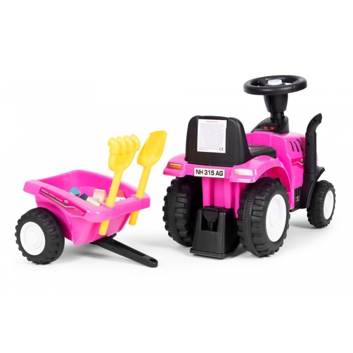 Tractor New Holland cu Remorca Ecotoys - Joc Activ - imagine 5