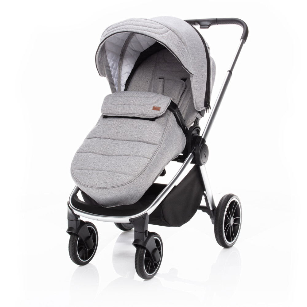 Carucior Zopa Move Silver Grey, Reversibil și Pliabil - imagine 3