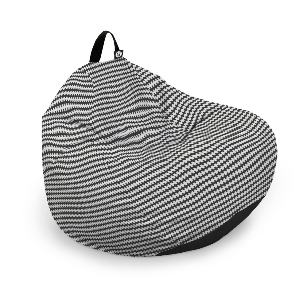 Husă Puf Para XL Scandinavian Black | Updeco - imagine 5