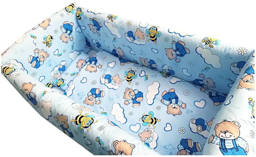 Lenjerie Patut Bebelusi Deseda Maxi Ursi, 140x70 cm