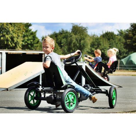 Dino Cars Speedy BF1 Kart Pedale Negru-Verde - imagine 8