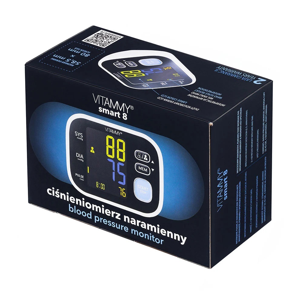 Tensiometru Vitammy Smart 8, Măsurare Rapidă, Mansetă 22-42cm - imagine 3