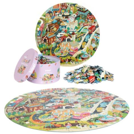 Puzzle Rotund Boppi Orasul, 150 Piese, Educativ - imagine 2