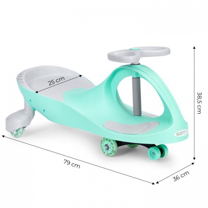PlasmaCar Ecotoys Verde | Mașină Gravitațională 120kg - imagine 8