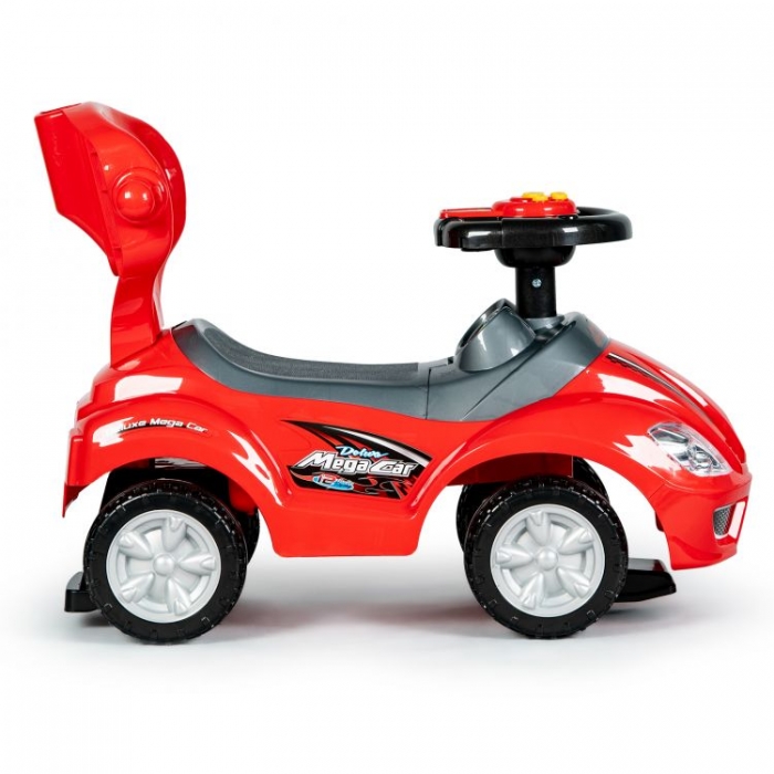 Mașinuță 3 în 1 Ecotoys Roșu | Cu Mânăr și Bară Protectie - imagine 6