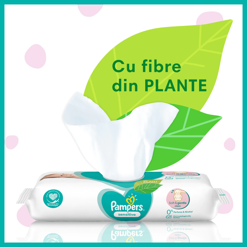 Servetele Pampers Sensitive 1200 buc - delicate - imagine 2