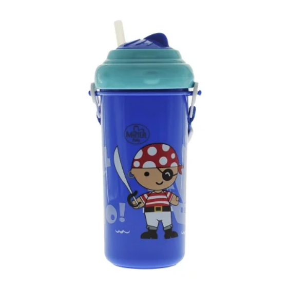 Cană Sport Minut Baby cu Pai și Curea - 360ml - imagine 2