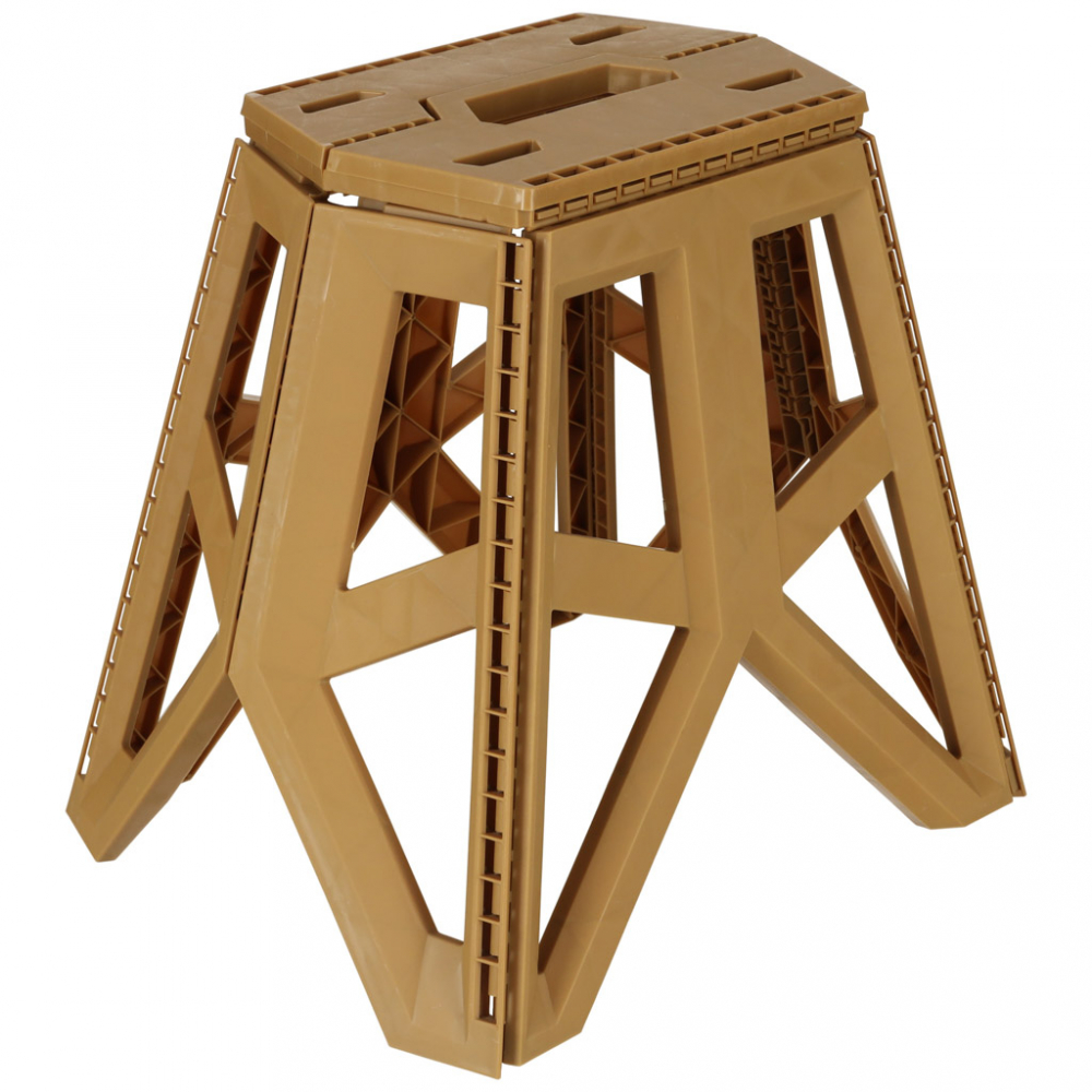Scaun camping Ikonka Brown 40cm - Portabil - imagine 2