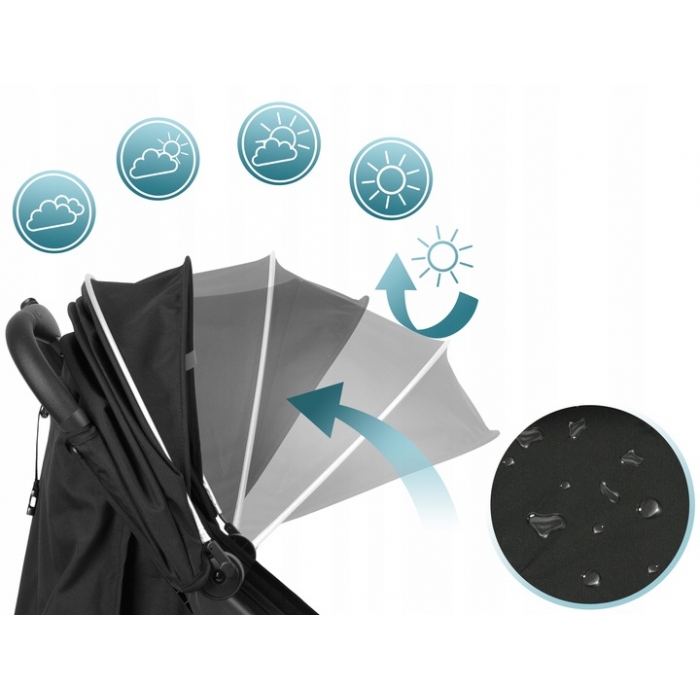 Carucior Compact Nukido Paseo | Compatibil Avion - imagine 6