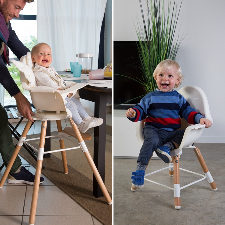 Scaun de Masa Reglabil Childhome Evolu 2 Natural - imagine 2
