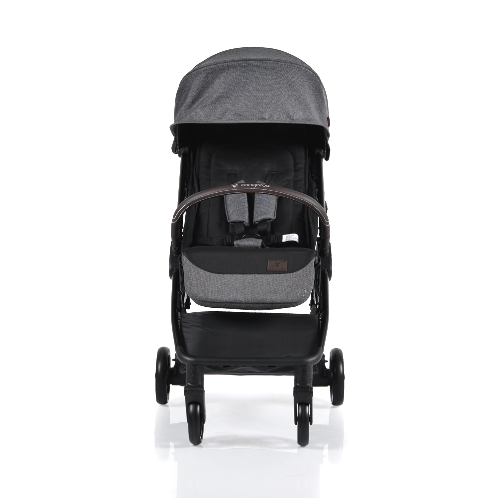 Carucior Cangaroo Easy Fold Gri, Aluminiu, Pana la 22kg - imagine 10