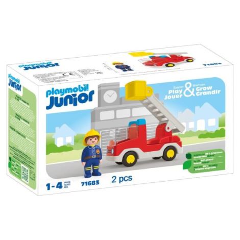 Playmobil Camion Pompier Junior - Jucărie 3+ - imagine 2