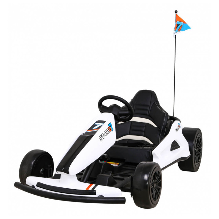 Kart Electric Drift KING LUX 24V Alb Autokids