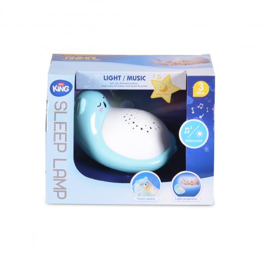 Lampa de veghe Moni Animal Blue - Calmează bebelușii - imagine 2
