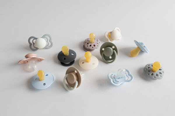Set 4 Suzete Bibs Try-it Collection, 0 luni+, Blush - imagine 3