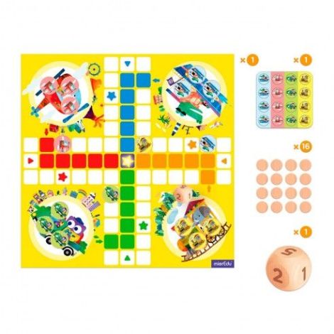 Mieredu PARCHEESI - Joc Strategic de Călătorie - imagine 2
