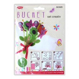Set Creativ Buchet Flori Daco | 43 Piese