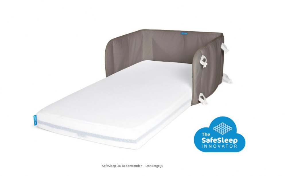 Protecție laterală Aerosleep gri, igienică și respirabilă - imagine 2