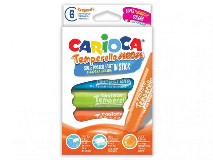Creion-tempera Carioca Neon 6 set