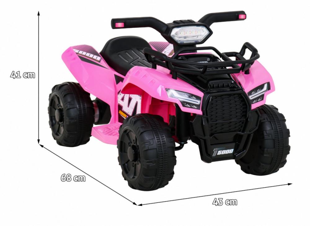 ATV Electric Ramiz Storm Pink pentru Copii - imagine 6