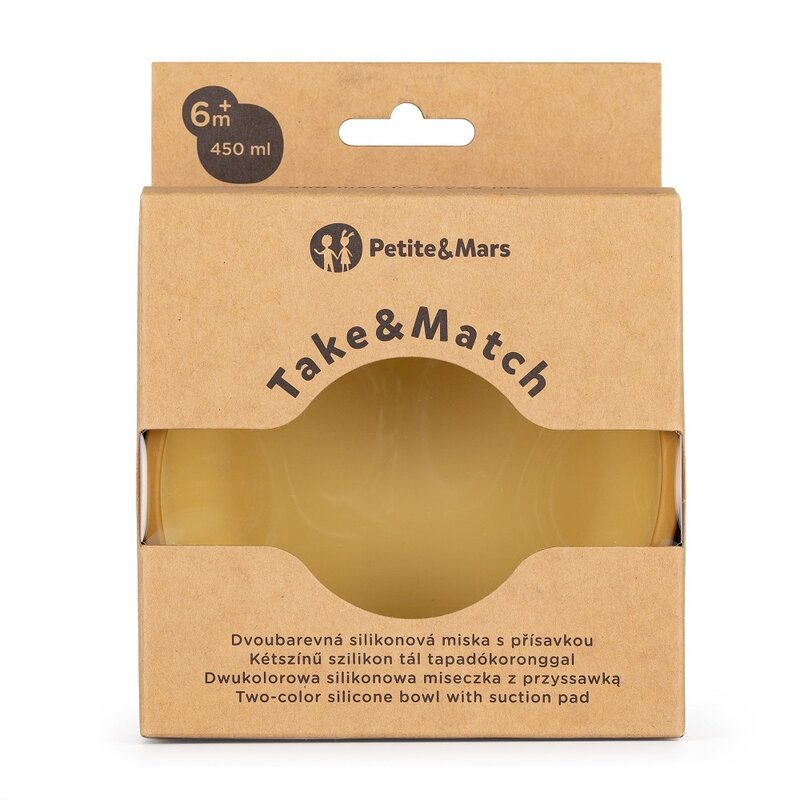 Bol TakeMatch Galben cu Ventuza - Petite&Mars - imagine 3