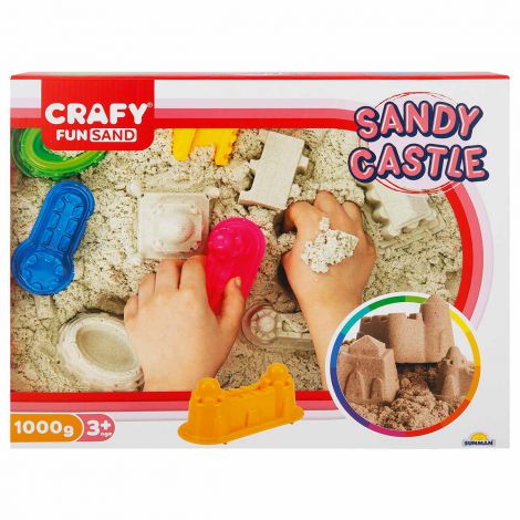 Nisip Kinetic Crafy Fun Sand 1kg + Tavită
