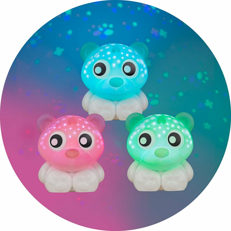 Lampa Veghe Proiector Playgro Urs, Alb/Mentă - imagine 5