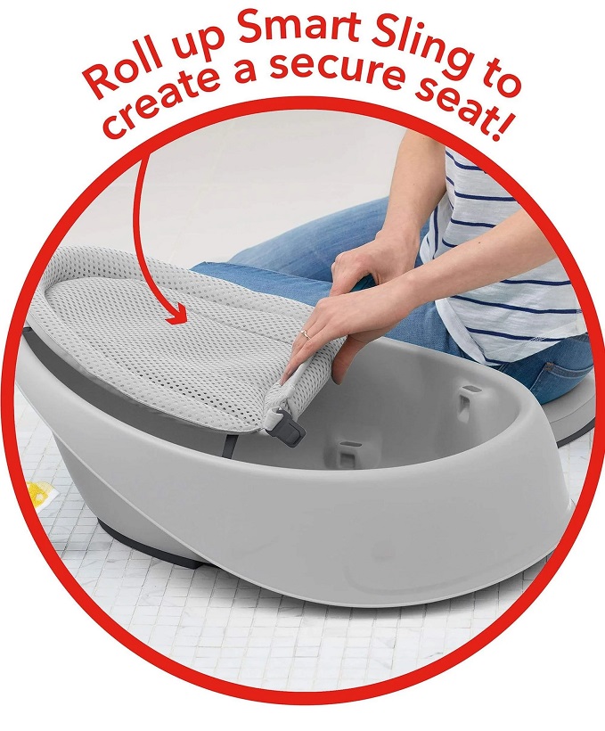 Cadita Little Mom Whale - Baie Sigura Ergonomica - imagine 7