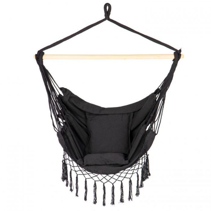 Leagan suspendat gri cu 2 perne - Modernhome - imagine 4