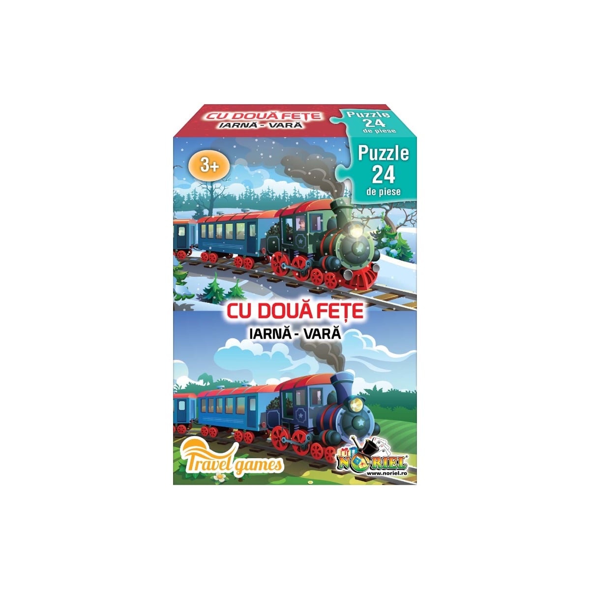 Puzzle Noriel 2 Fețe Vara/Iarna 24 Piese
