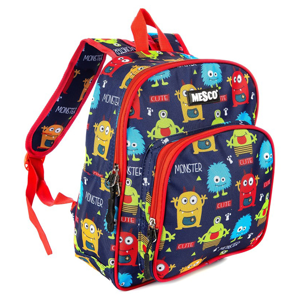 Ghiozdan Mesco Cute Monsters, 2 Compartimente
