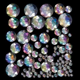 Pietricele Holografice Acril Baker Ross | Set 200 Buc - imagine 2
