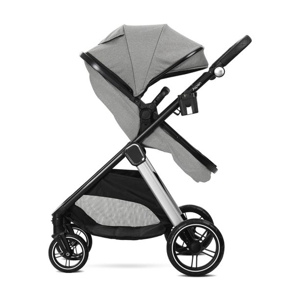 Carucior 3 in 1 Lorelli Aspen Gri - Set Complet - imagine 4