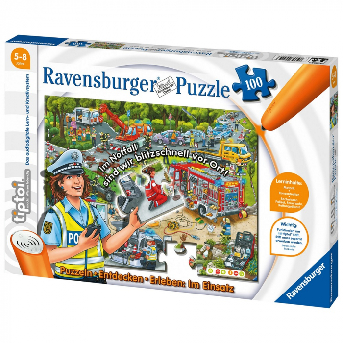 Puzzle Ravensburger tiptoi Strada în Construcție