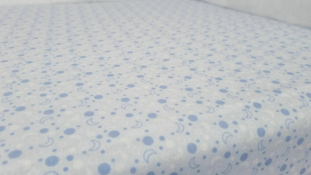 Cearceaf Blue Moon Bumbac KidsDecor 63x127 - imagine 4