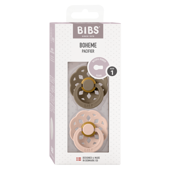 Set 2 Suzete Bibs Bohome, Latex, 0+