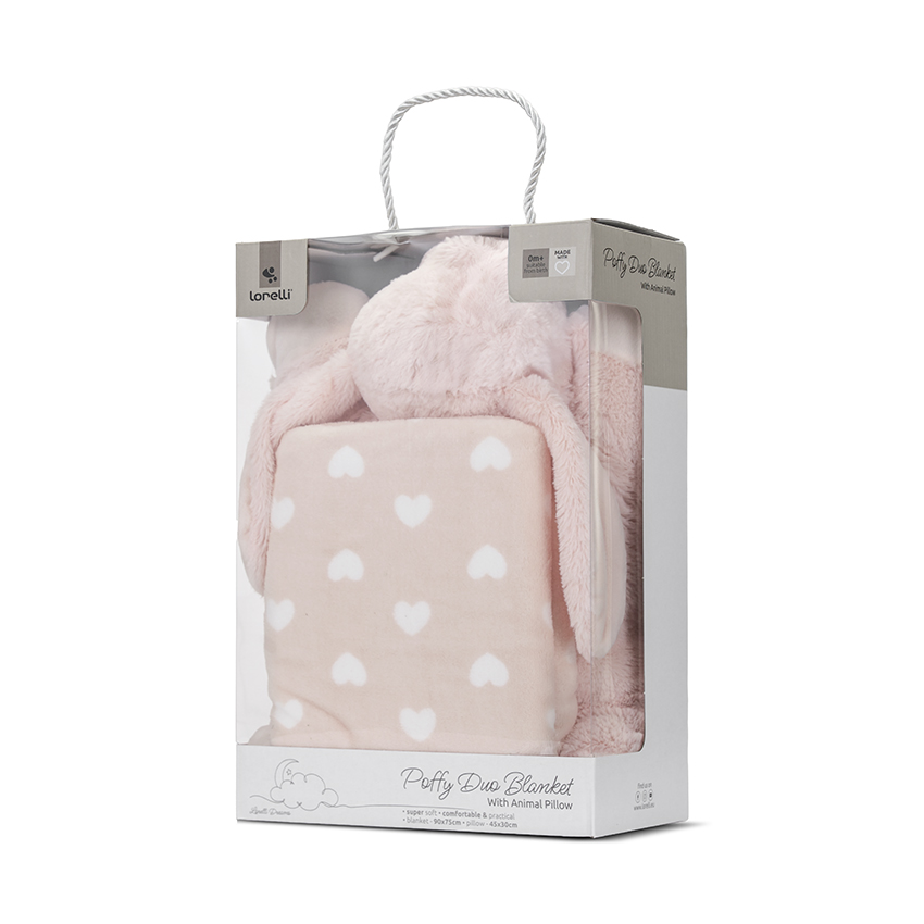 Lorelli Poffy Pink Set Paturica si Perna Bebe - imagine 4
