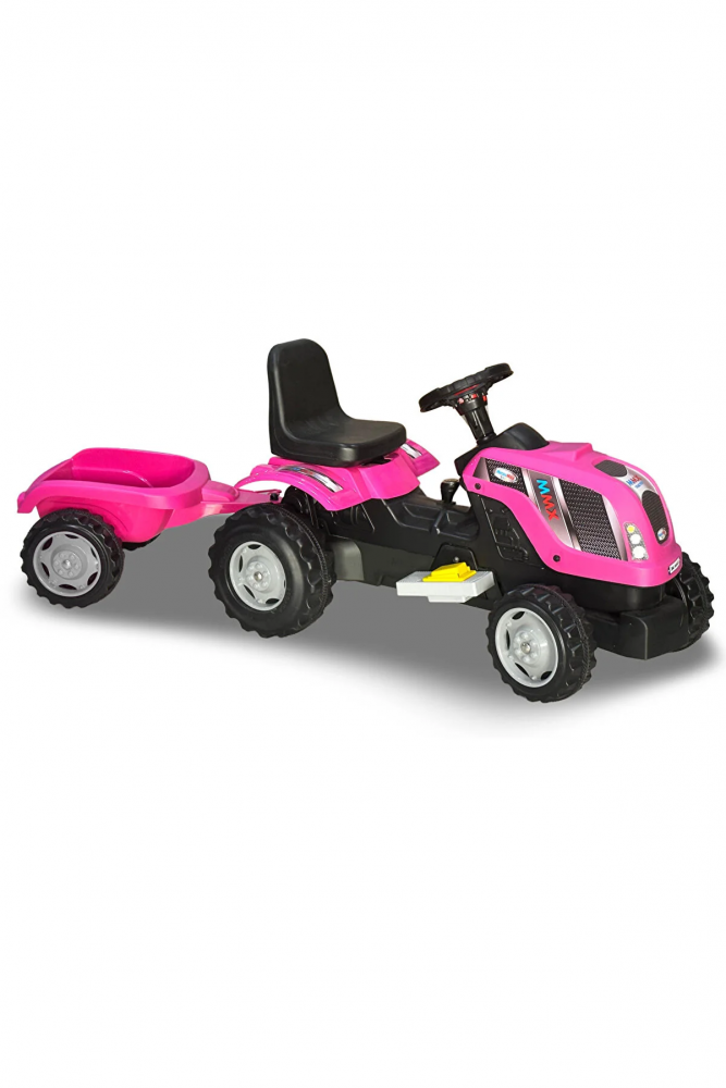 Tractor Electric Micromax MMX Pink cu Remorca - imagine 2