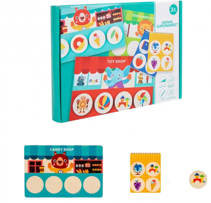 Joc Montessori Memorie Animal Supermarket Krista