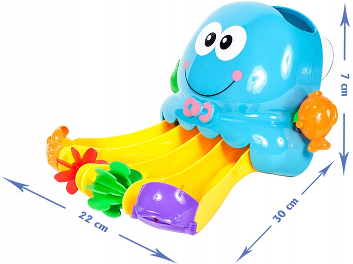 Jucarie Baie Caracatita Malplay 4 Pahare Colorate - imagine 9