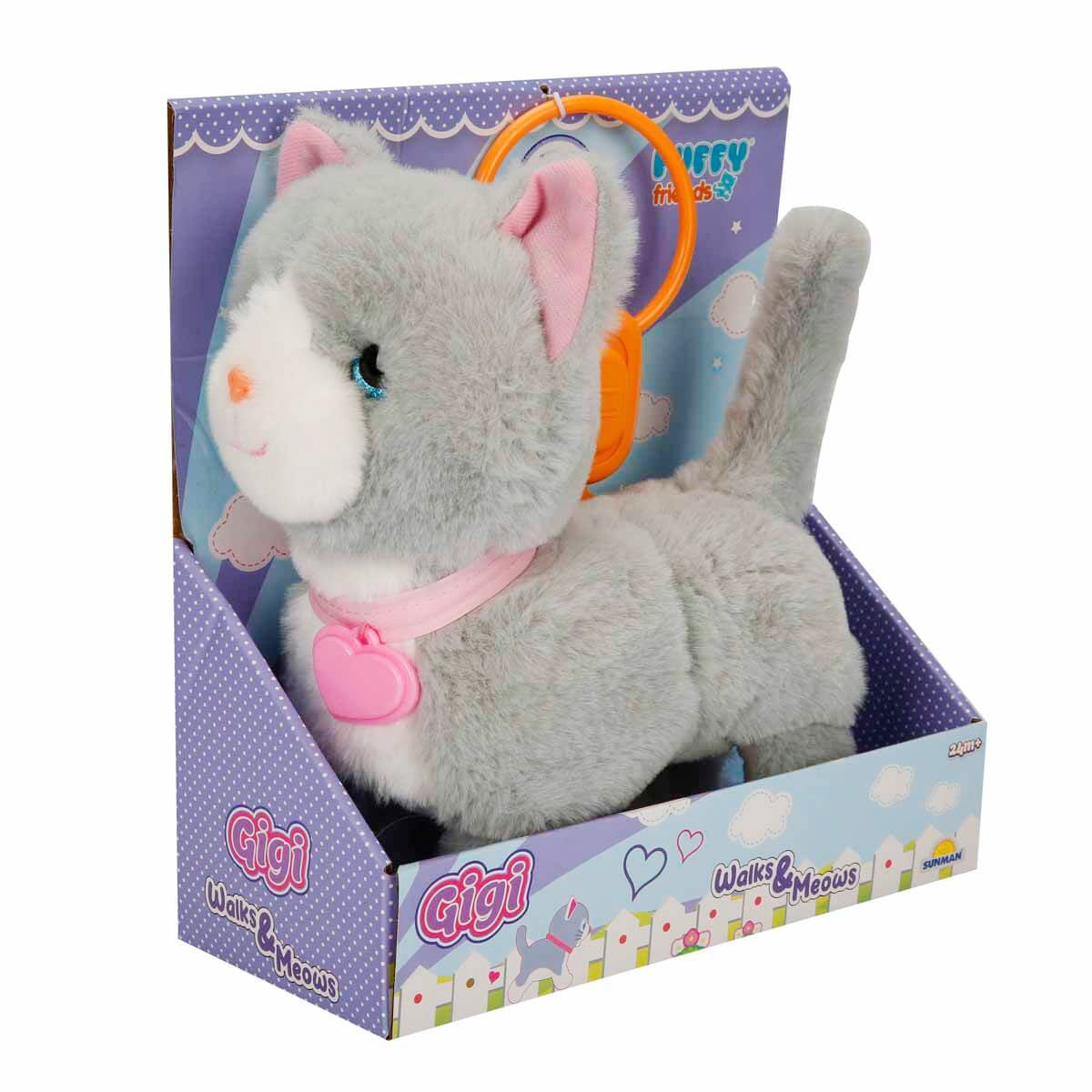 Pisica Gigi Puffy Friends Interactivă Sunete