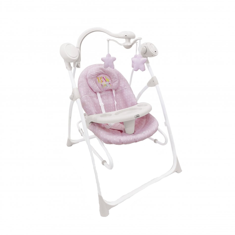 Balansoar Electric Asalvo Roz, 5 Viteze, Multifuncțional - imagine 3