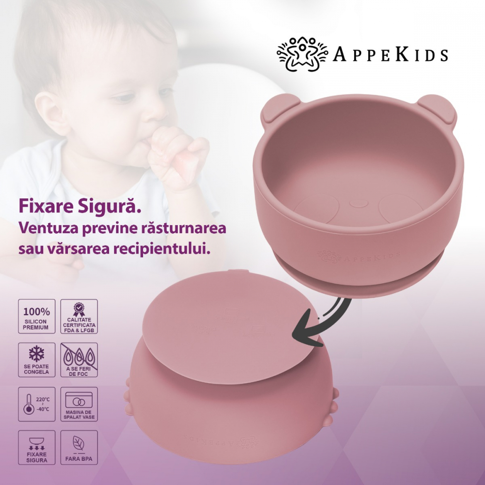 Bol Silicon Ventuza AppeKids The Little Bear - imagine 3