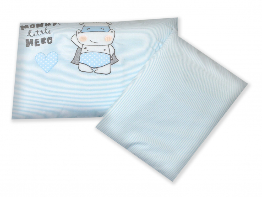 Set Lenjerie Pat Bebe Amy Hero Blue cu Protectie - imagine 2