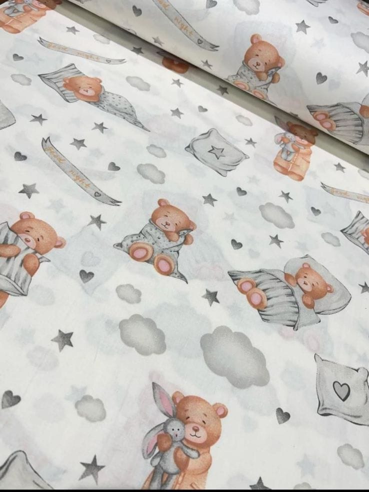 Cearsaf copii Nichiduta bumbac 120x60 cm somn linistit