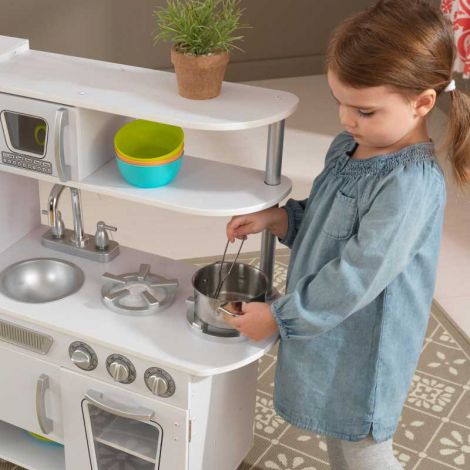 Bucătărie de joacă Vintage Alba KidKraft | Interactivă - imagine 6